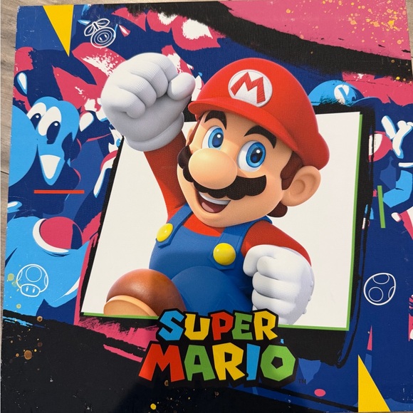 Super Mario Bros wall art  Set of 4 - Picture 3 of 8